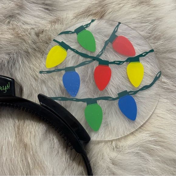 NEW LIMITED EDITION Disney Parks Christmas Light Up Mickey Ears Headband - Picture 4 of 5